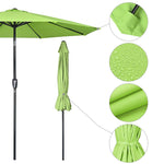 Patio Umbrella Tilt 10ft 8-Rib 220 gsm Canopy UV50+