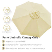 Patio Umbrella Canopy 9ft 8-Rib