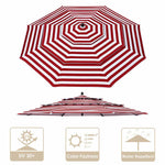Patio Umbrella Canopy 10ft 8-Rib 3-Tiered