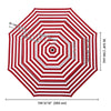 Patio Umbrella Canopy 9ft 8-Rib 3-Tiered