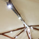Solar String Lights for Wooden Patio Umbrella 8ft/9ft 8-Rib