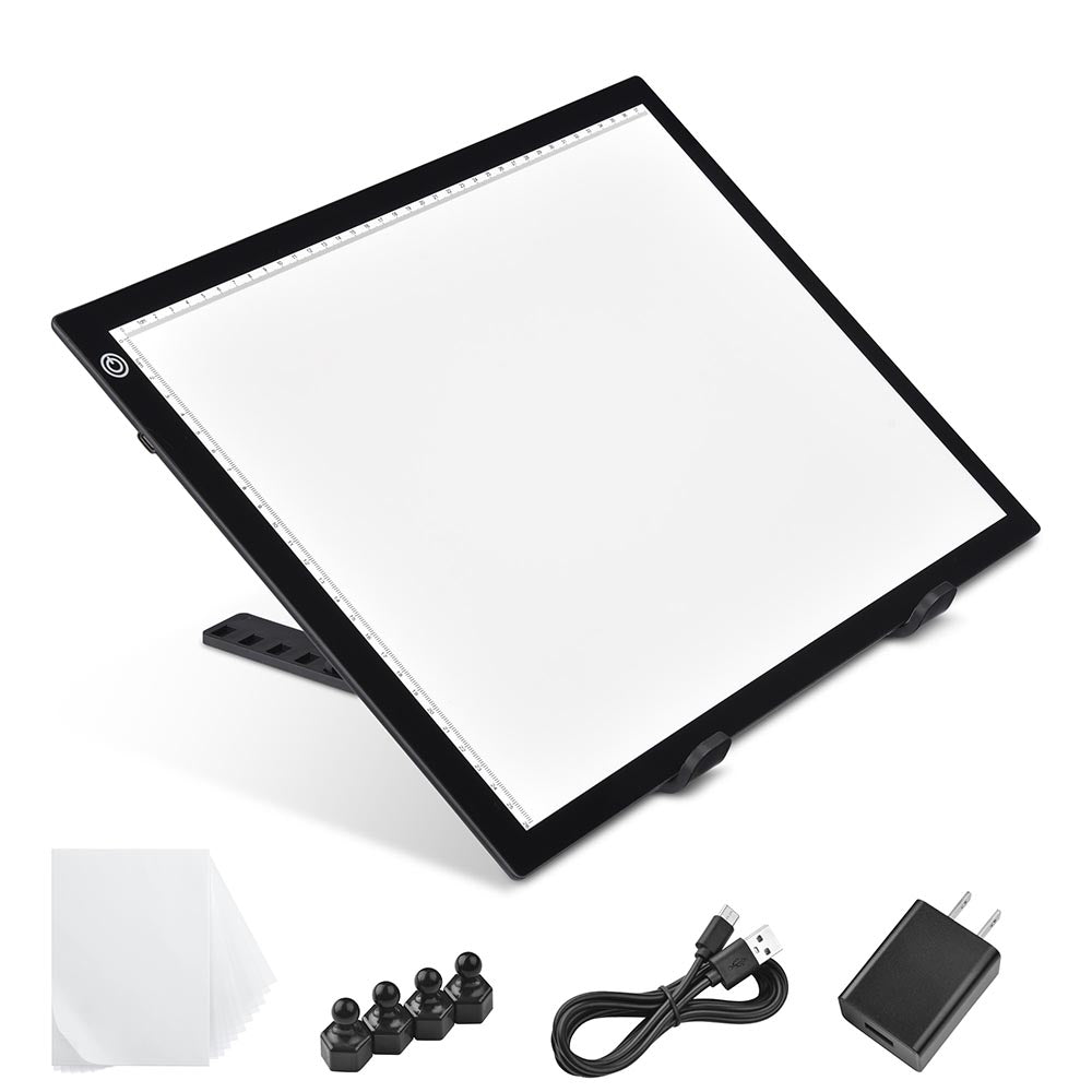 19 inch LED Tracing Light Board w/ Rotating Base & Tracing Paper – The  Display Outlet