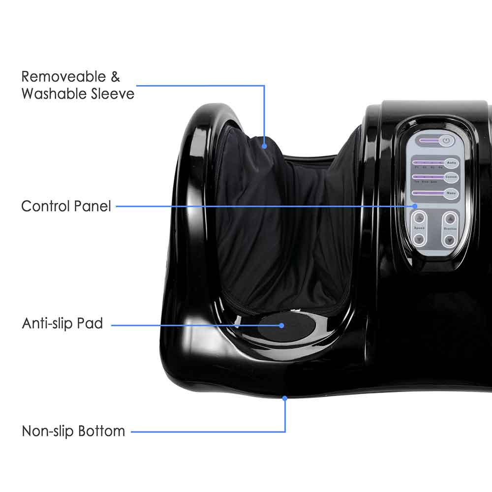 Yescom 2-in-1 Electric Shiatsu Foot & Back Massager Warmer Fast