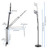5x Floor Stand Magnifying Floor Lamp Light 110V