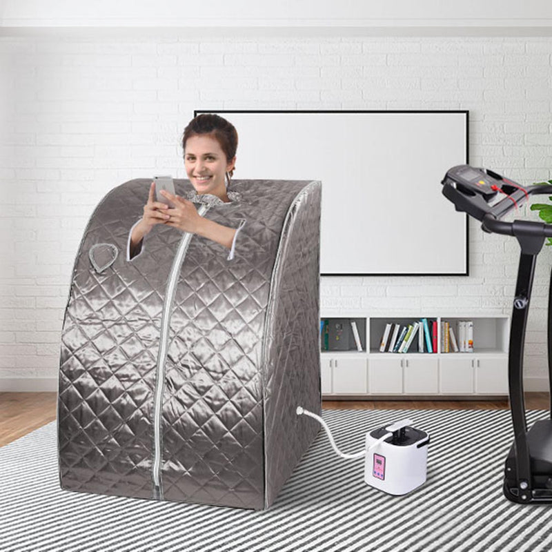 Portable Steam Sauna with Chair & Remote 40x34x30"