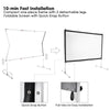 Portable Freestanding Front Projector Screen w/ Legs 100" 16:9