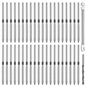 1/8" Cable Railing Kit 4in Swage Lag Screws 40pcs Left & Right