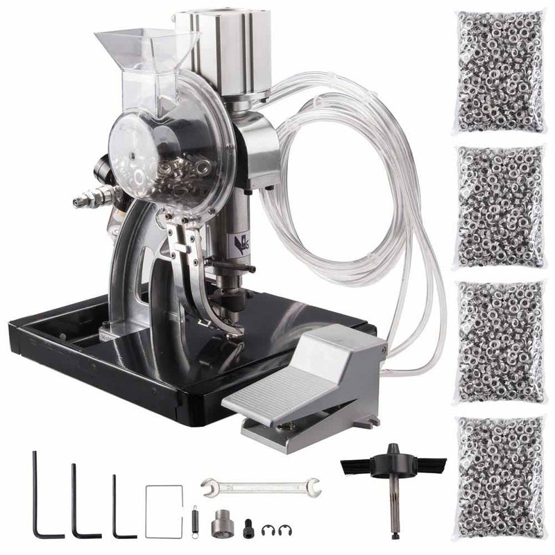 Pneumatic Grommet Machine w/ #2 4000 Nickel Grommets