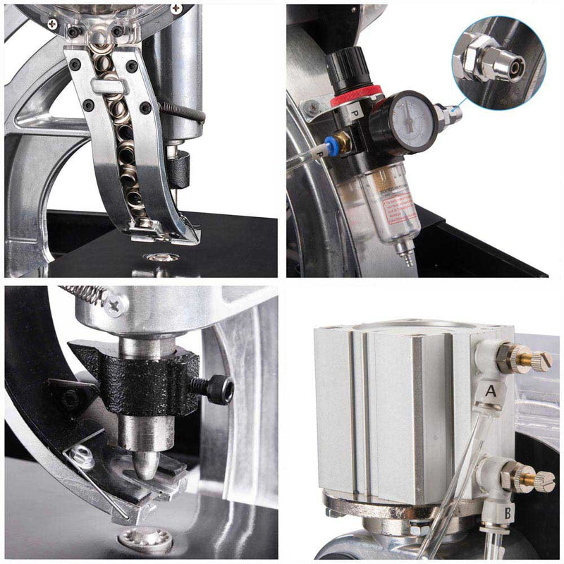 Pneumatic Grommet Machine w/ #2 4000 Nickel Grommets