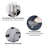 Pneumatic Grommet Machine w/ #2 4000 Nickel Grommets