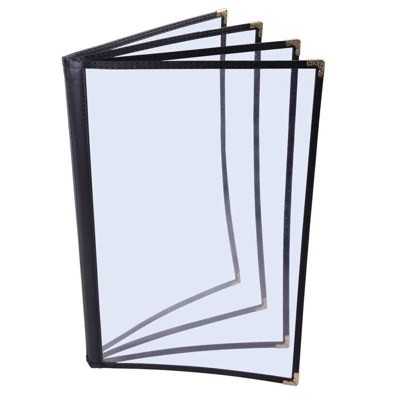 Clear Menu Covers 20ct/Pack 8.5x14 4-Page 8-View