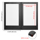 LED Menu Cover Illuminated Menus 8.5x14 2-View with Adaptor