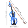 Full Size Electric Violin for Beginners with Headphone Rosin Case