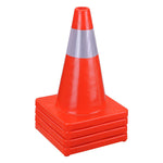 18" Traffic Cones with Reflective Collar 4-Pack