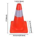 18" Traffic Cones with Reflective Collar 4-Pack
