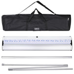 33" Roll Up Retractable Aluminum Banner Stand w/ Bag