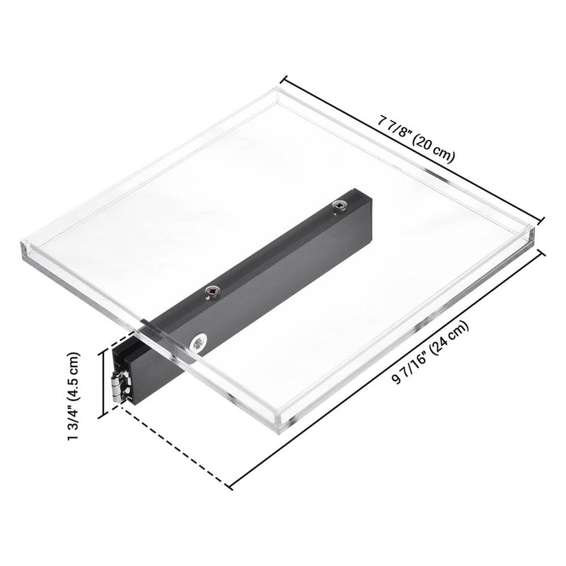 8"x9.5" Clear Acrylic Tray Display for Prize Wheels