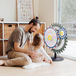 WinSpin Prize Wheel Double Gears Tabletop Round Base, 24"