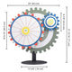 WinSpin Prize Wheel Double Gears Tabletop Round Base, 24"