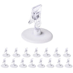 Pop Display Sign Holder Clips Table Stand Rotatable, 16Pack