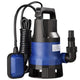 Submersible Dirty Water Pump w/ Float, 1/2HP 400W