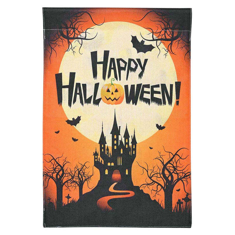 Smalll Halloween Flag Garden Yard Decor 12x18