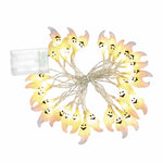 Halloween Light 30ct Ghost 15ft String Light Battery Operated