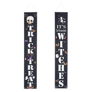 Halloween Signs Witches Trick or Treat Door Sign 2 pcs