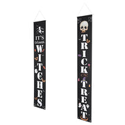 Halloween Signs Witches Trick or Treat Door Sign 2 pcs