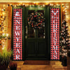 Christmas Signs Merry Christmas Happy New Year Door Sign 2 PCS
