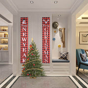 Christmas Signs Merry Christmas Happy New Year Door Sign 2 PCS