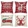 Christmas Pillow Covers 4 Pack Cushion Covers Linen