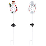Solar Christmas Pathway Lights with Stake (Santa Snowman Optional)