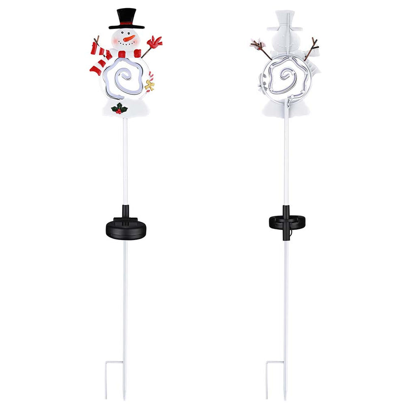 Solar Christmas Pathway Lights with Stake (Santa Snowman Optional)