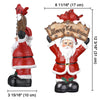 LED Christmas Figurine 12" Santa Snowman Resin
