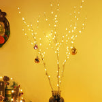 3ct Pre-lit Branches Twig with Stakes Battery Power 33" Xmas Decor