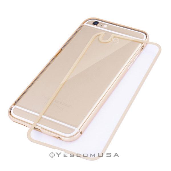 Luxury Ultrathin Gold Frame Case Cover for iPhone 6 Plus