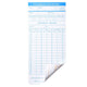 50 Monthly Punch Card Attendance Cards Double Sided