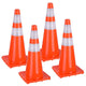 28" Traffic Cones with Reflective Collars
