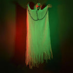 4ft Hanging Skeleton in Chains Halloween Prop